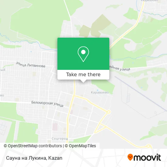 Сауна на Лукина map