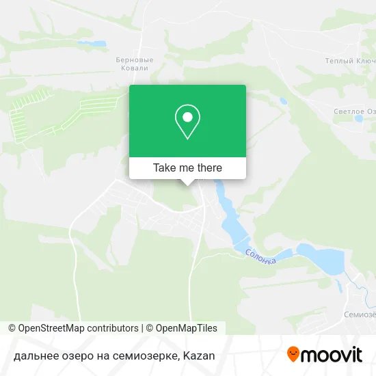 дальнее озеро на семиозерке map