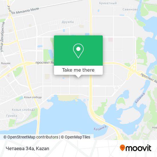Четаева 34а map