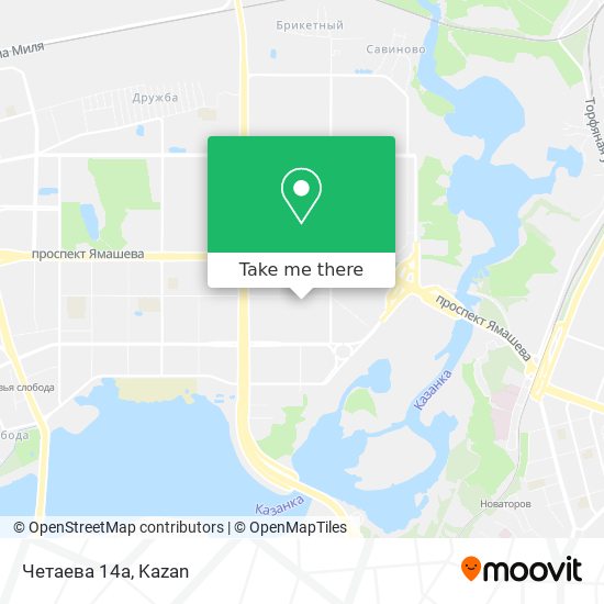 Четаева 14а map