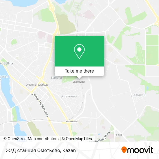 Ж/Д станция Ометьево map
