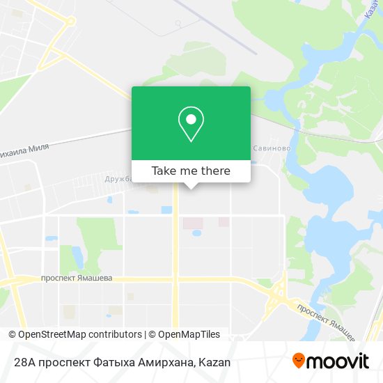 28А проспект Фатыха Амирхана map