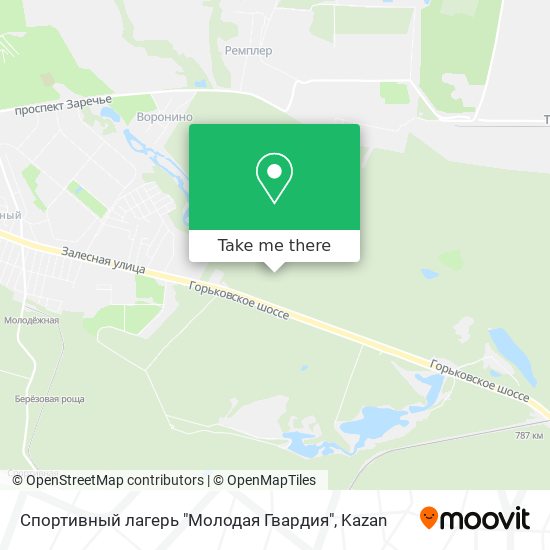 Спортивный лагерь "Молодая Гвардия" map