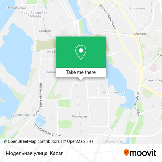 Модельная улица map