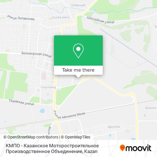 КМПО - Казанское Моторостроительное Производственное Объединение map