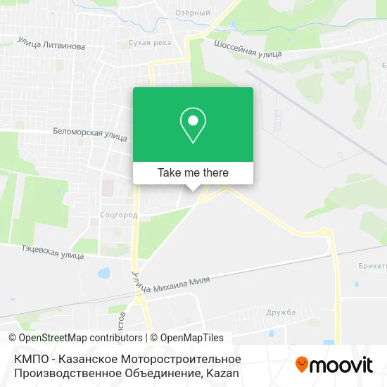 КМПО - Казанское Моторостроительное Производственное Объединение map