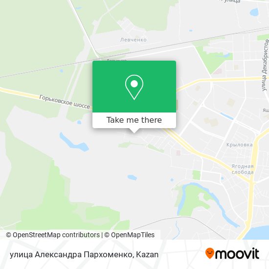 улица Александра Пархоменко map