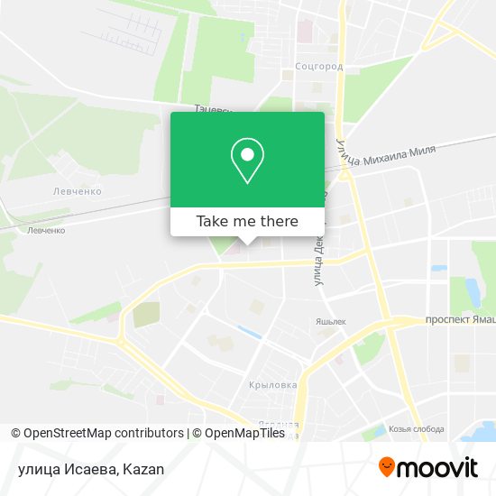 улица Исаева map