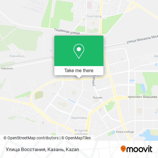 Улица Восстания, Казань map