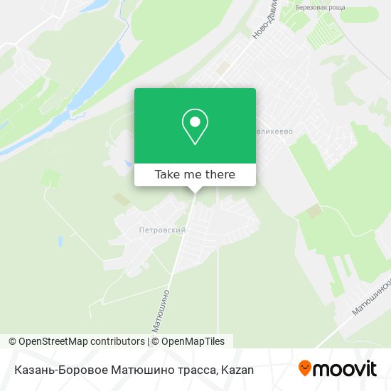 Казань-Боровое Матюшино трасса map