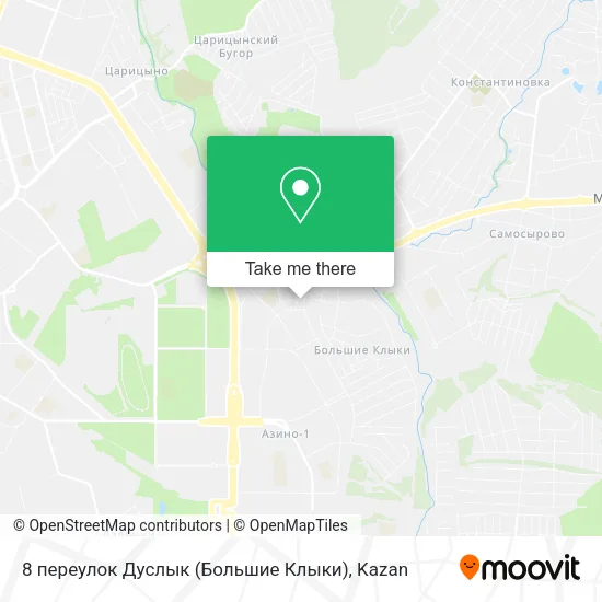 8 переулок Дуслык (Большие Клыки) map