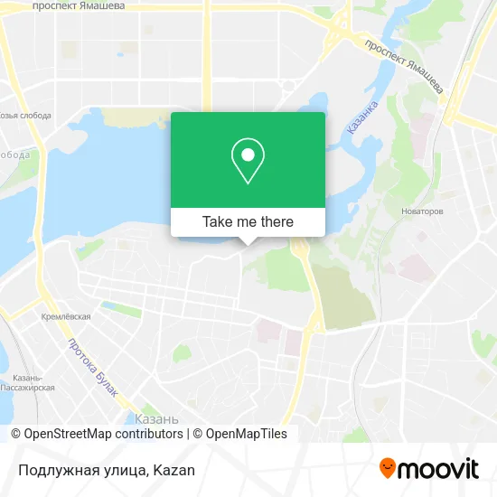 Подлужная улица map