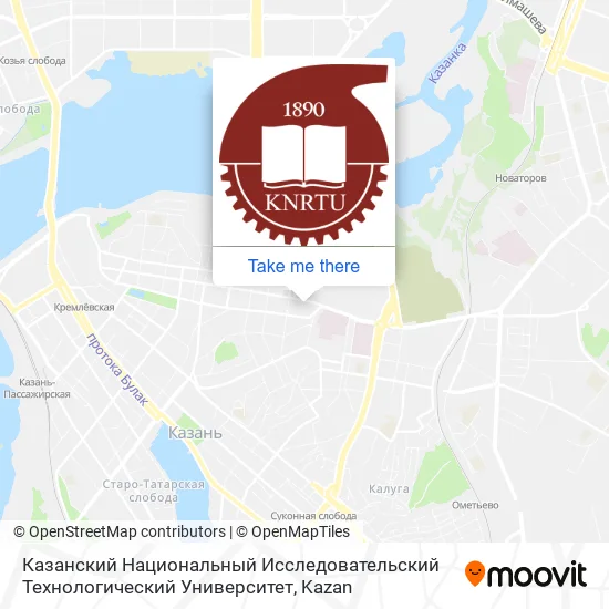 Казанский Национальный Исследовательский Технологический Университет map