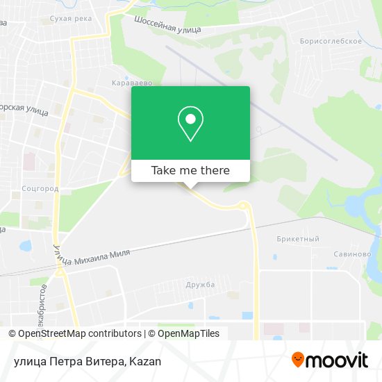 улица Петра Витера map
