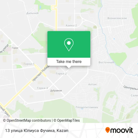 13 улица Юлиуса Фучика map