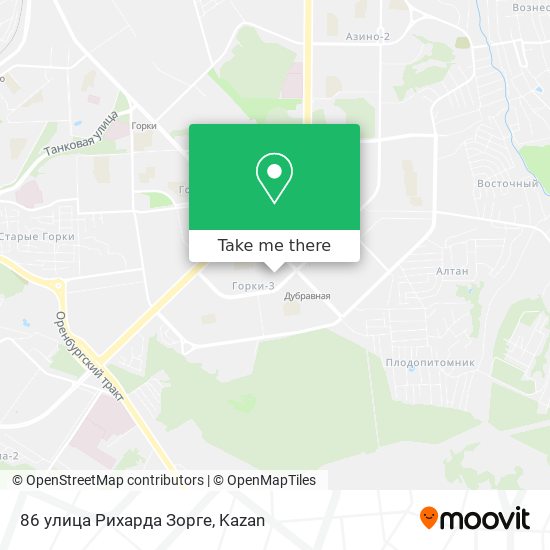 86 улица Рихарда Зорге map