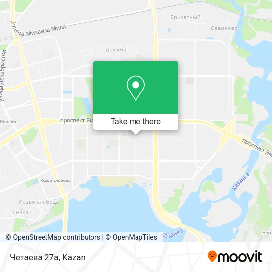 Четаева 27а map