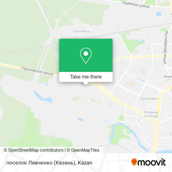 поселок Левченко (Казань) map