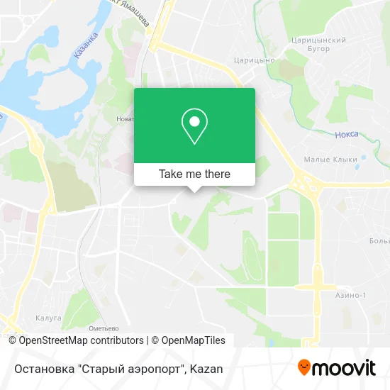 Остановка "Старый аэропорт" map