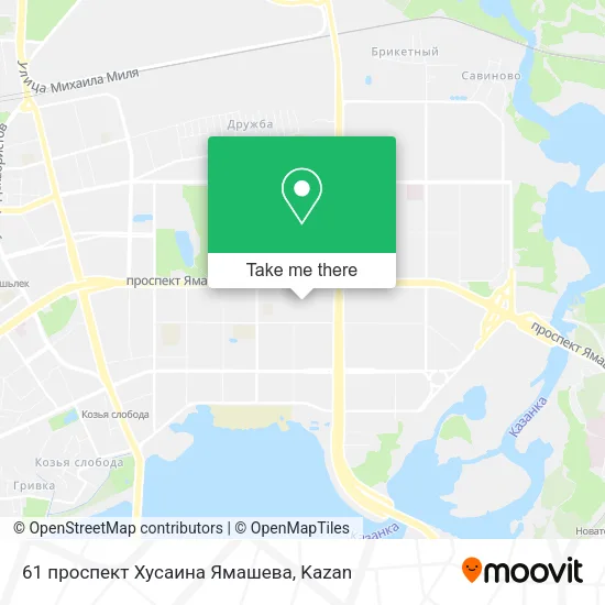 61 проспект Хусаина Ямашева map