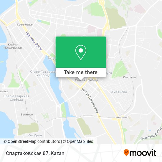 Спартаковская 87 map