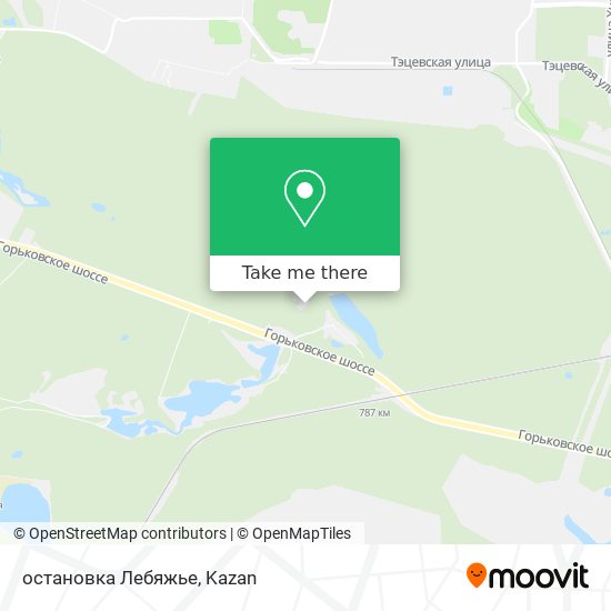 остановка Лебяжье map