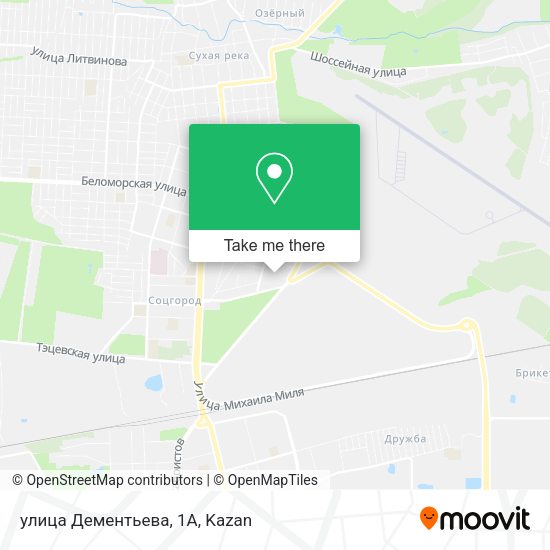улица Дементьева, 1А map