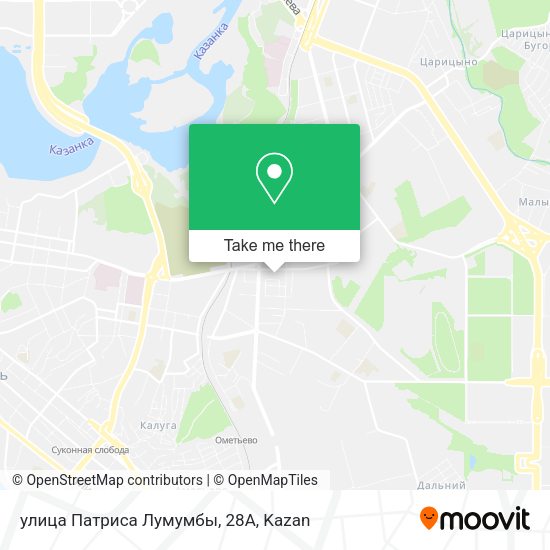 улица Патриса Лумумбы, 28А map