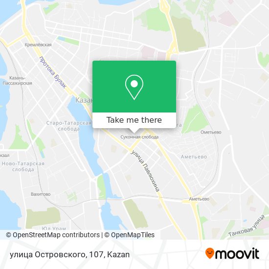 улица Островского, 107 map