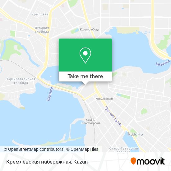 Кремлёвская набережная map