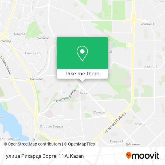 улица Рихарда Зорге, 11А map