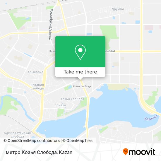 метро Козья Слобода map