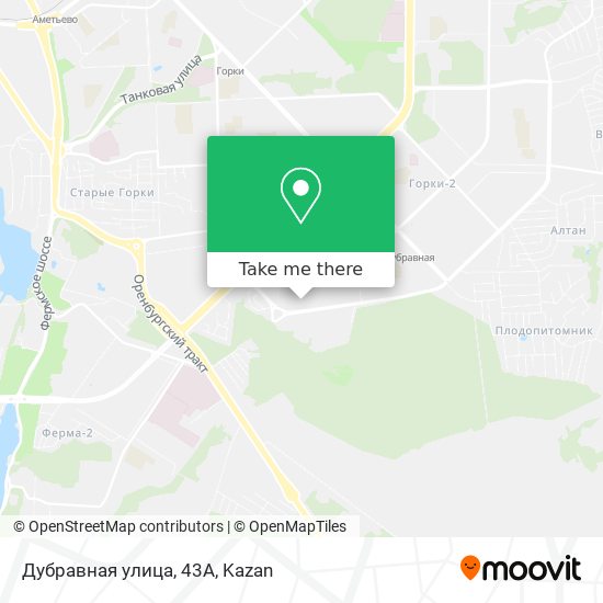Дубравная улица, 43А map