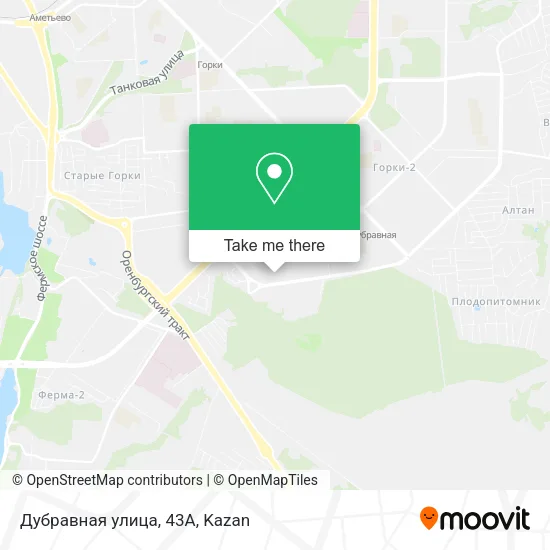 Дубравная улица, 43А map