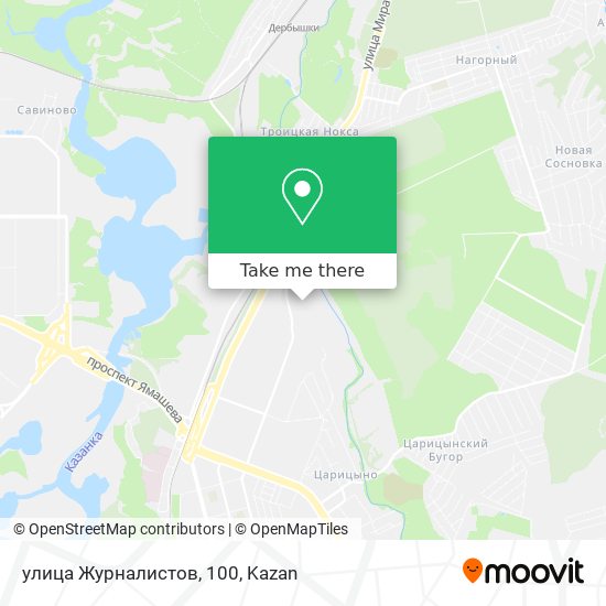 улица Журналистов, 100 map