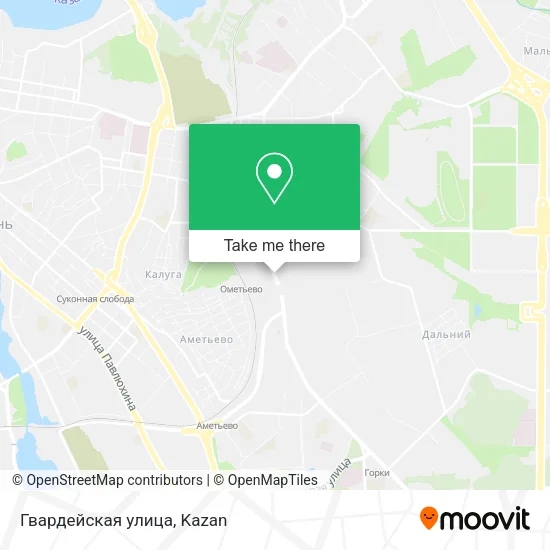 Гвардейская улица map