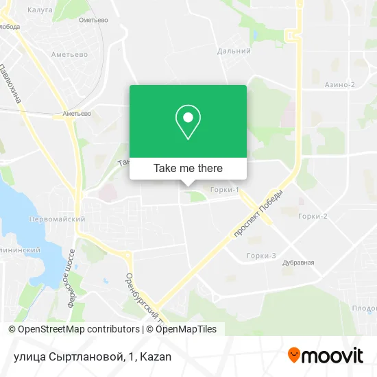улица Сыртлановой, 1 map