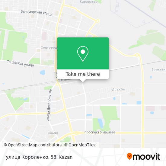 улица Короленко, 58 map