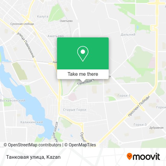 Танковая улица map
