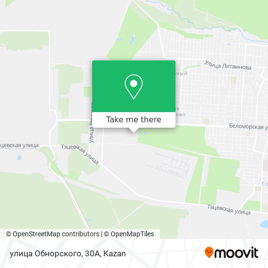 улица Обнорского, 30А map