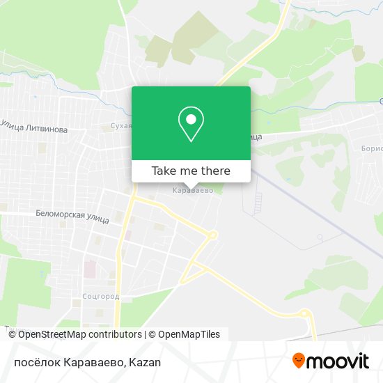 посёлок Караваево map