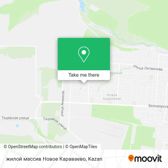 жилой массив Новое Караваево map