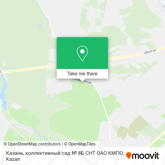 Казань, коллективный сад № 8Б СНТ ОАО КМПО map