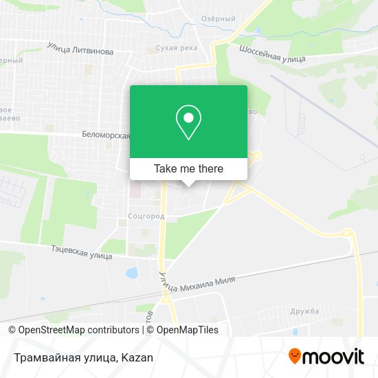 Трамвайная улица map