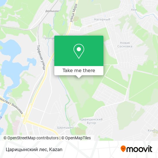 Царицынский лес map