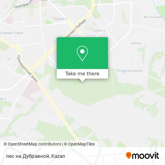 лес на Дубравной map