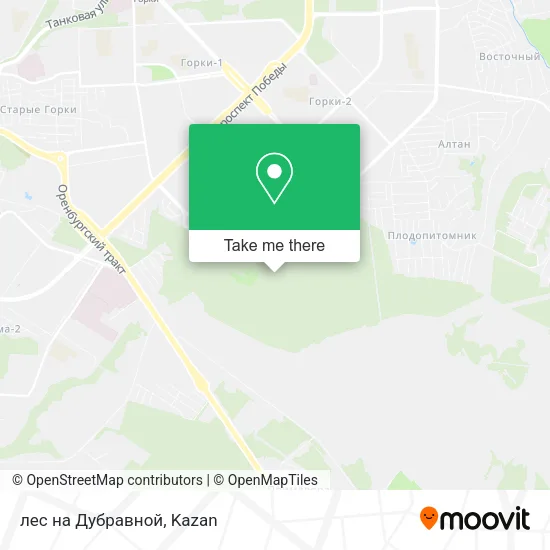 лес на Дубравной map
