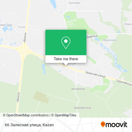 66 Залесная улица map