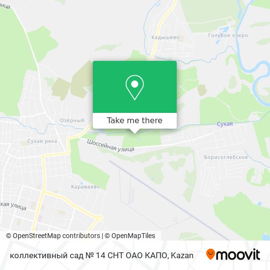 коллективный сад № 14 СНТ ОАО КАПО map