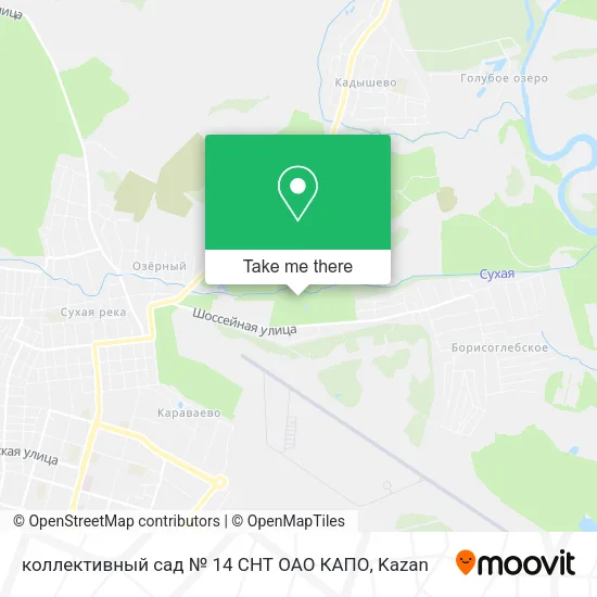 коллективный сад № 14 СНТ ОАО КАПО map
